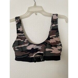 • No Boundaries Girls Small ClippedScoop Bra Camouflage Wirefree Bralette